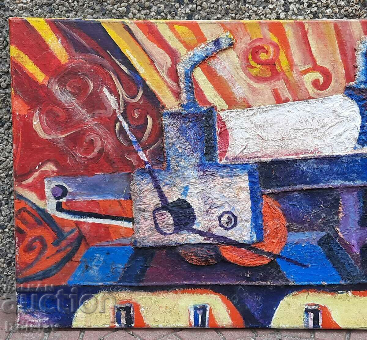 Abstract oil painting. with price 150.00 BGN | € 76.69 Abstract oil painting. with price 150.00 BGN | € 76.69