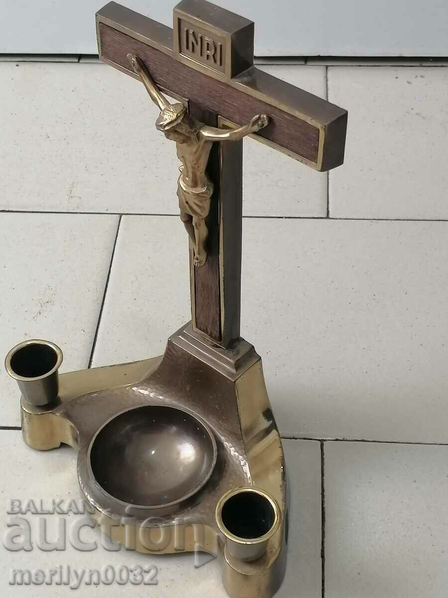 Table cross crucifix candlestick lamp religious corner - 7 Table cross crucifix candlestick lamp religious corner - 7