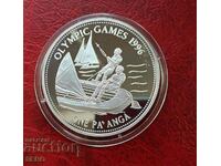 Island of Tonga-1 paanga1992-Olympics Atlanta-matt-gloss