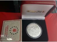 Gibraltar-21 ECU 1993-silver-very rare-circulation 15,000 pieces