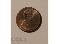 1 цент САЩ 2002 1 цент 2002 Американска монета Линкълн