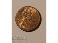1 цент САЩ 2004 1 цент 2004 Американска монета Линкълн