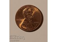 1 цент САЩ 2006 1 цент 2006 Американска монета Линкълн