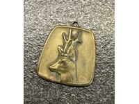 Old Hunting Medal Sign Badge Hunter Deer