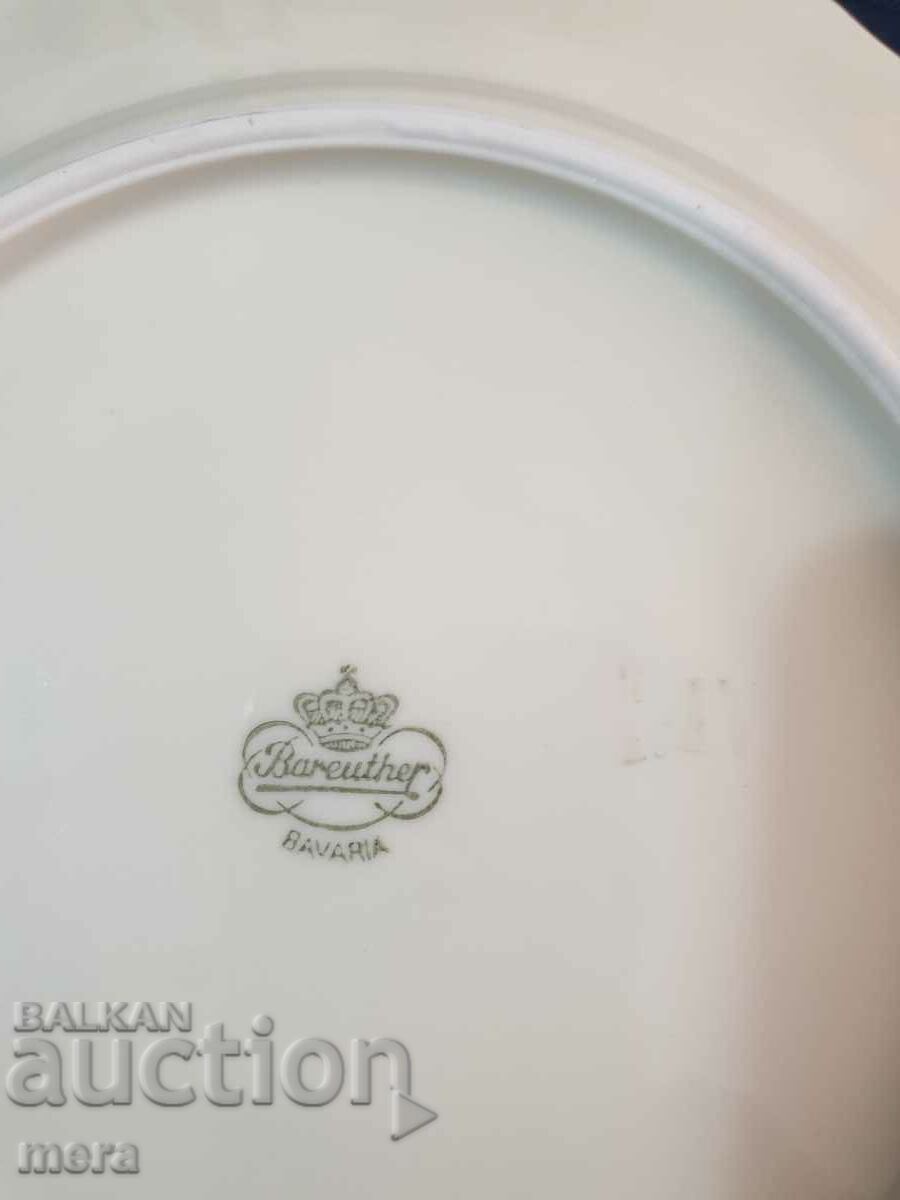 Lot of porcelain baroque saucers-Bavaria Bareuther - 5 Lot of porcelain baroque saucers-Bavaria Bareuther - 5