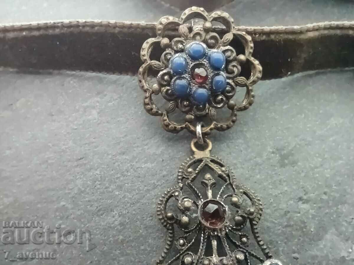 Necklace, necklace, necklace, jewelry with medallion, old, 31.03.24 - 5