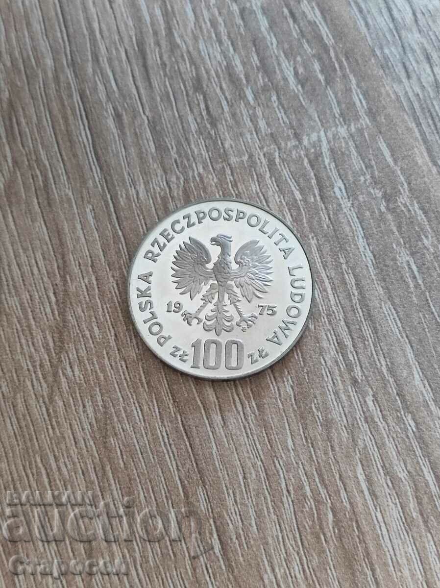100 злоти 1975 година Полша