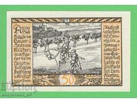 (¯`'•.¸NOTGELD (gr. Rieder) 1921 UNC -50 pfennig¸.•'´¯)