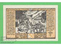 (¯`'•.¸NOTGELD (gr. Rieder) 1921 UNC -50 pfennig¸.•'´¯)