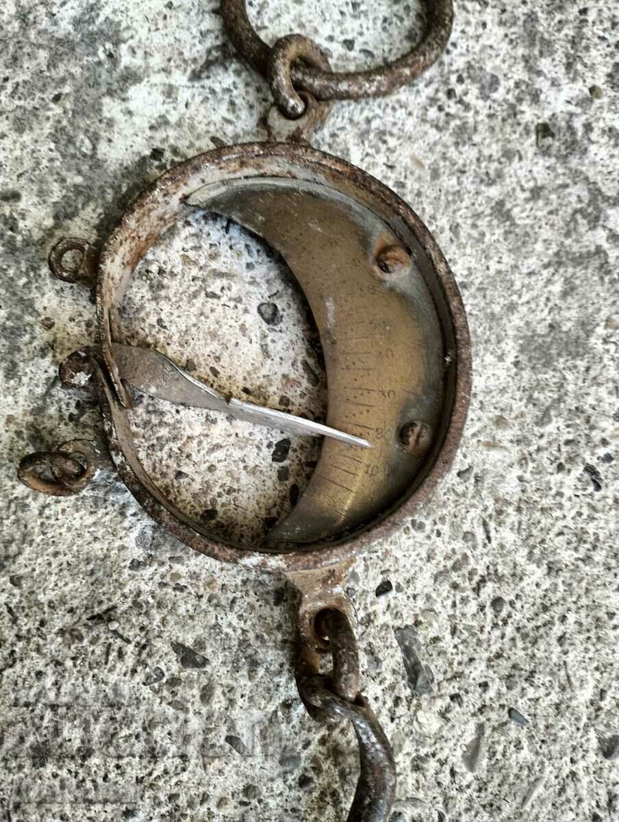 Old hand scale with price 49.99 BGN | € 25.56