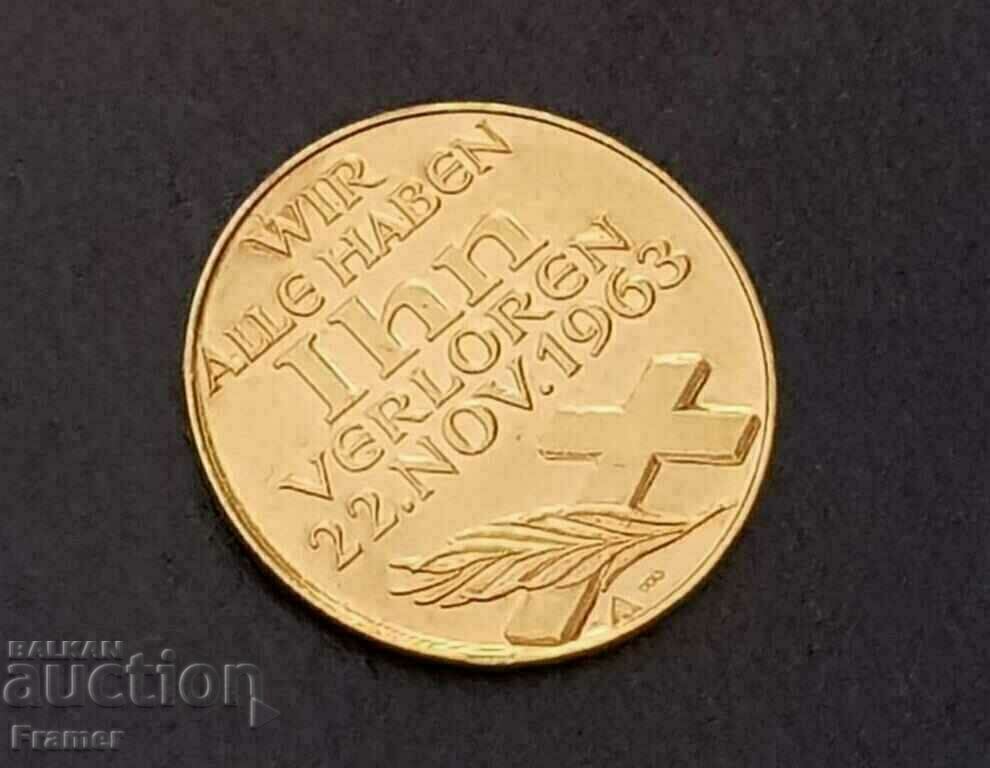 1963 Medal GOLD 21.6K Kennedy Dallas RRR Gold Coin - 6 1963 Medal GOLD 21.6K Kennedy Dallas RRR Gold Coin - 6