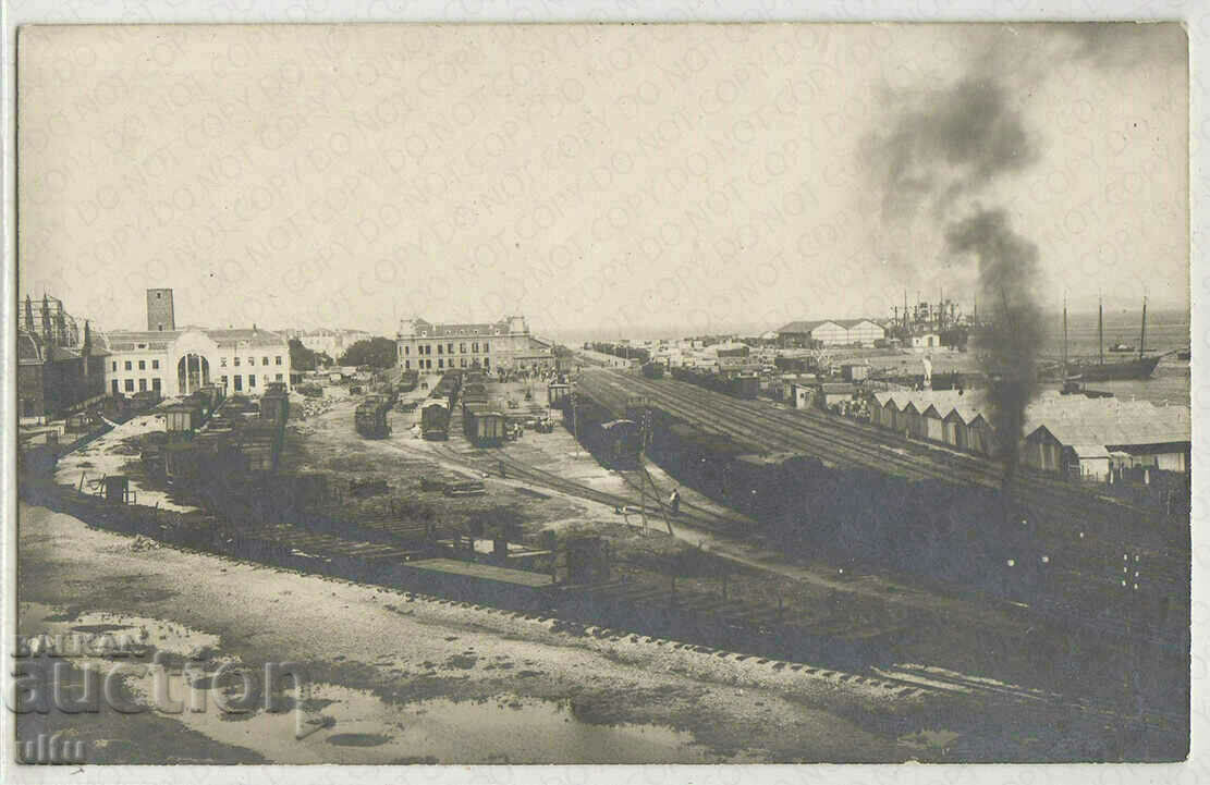 Bulgaria, Burgas, the station, general view, RPCP - photo card Bulgaria, Burgas, the station, general view, RPCP - photo card