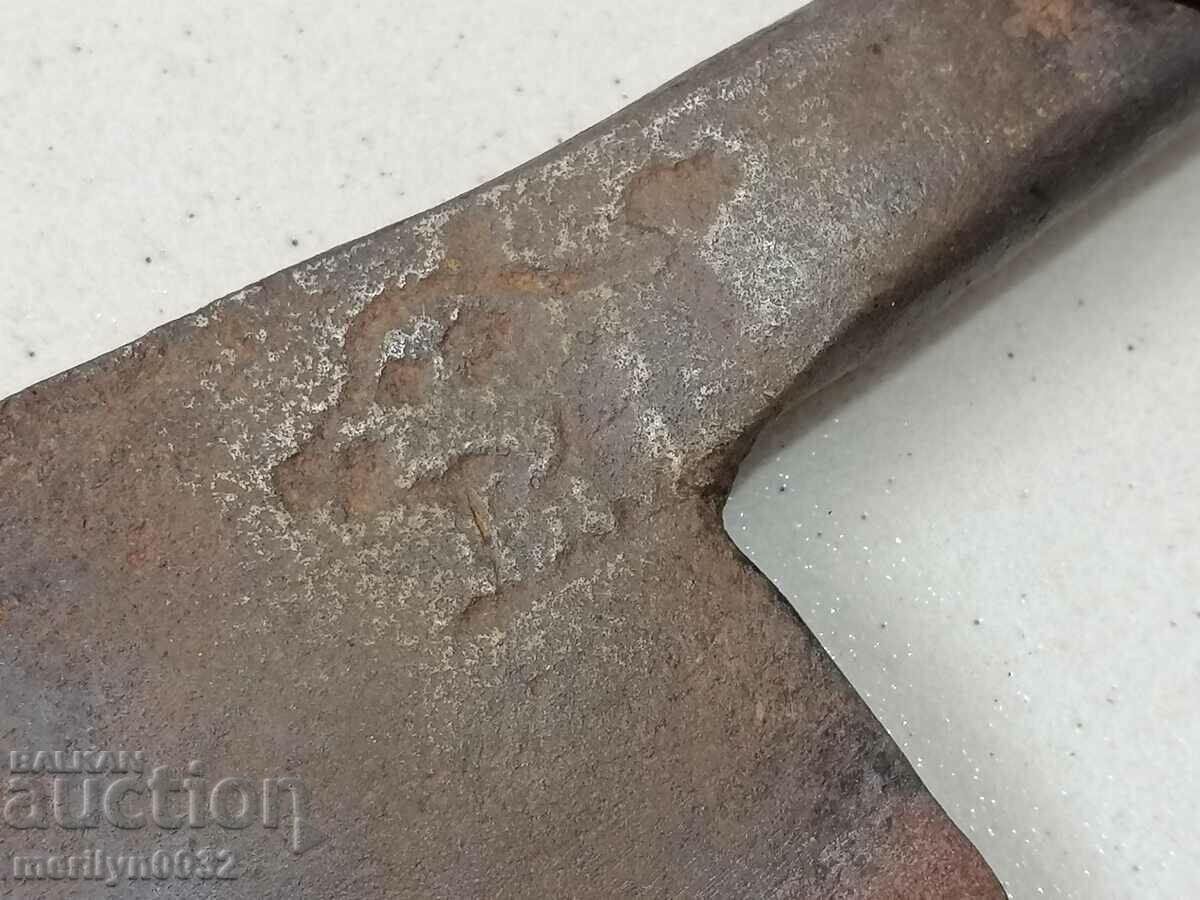 Old hand forged saber, axe, axe, knife with price 49.00 BGN | € 25.05 Old hand forged saber, axe, axe, knife with price 49.00 BGN | € 25.05