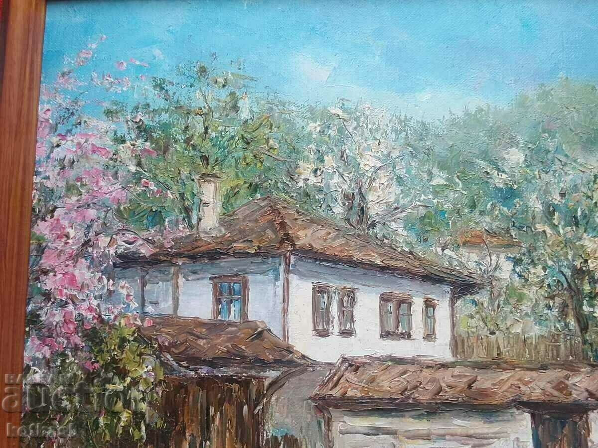 Auction Bulgarian author Vyara Georg Spring in Bozhentsi oil on canvas Auction Bulgarian author Vyara Georg Spring in Bozhentsi oil on canvas