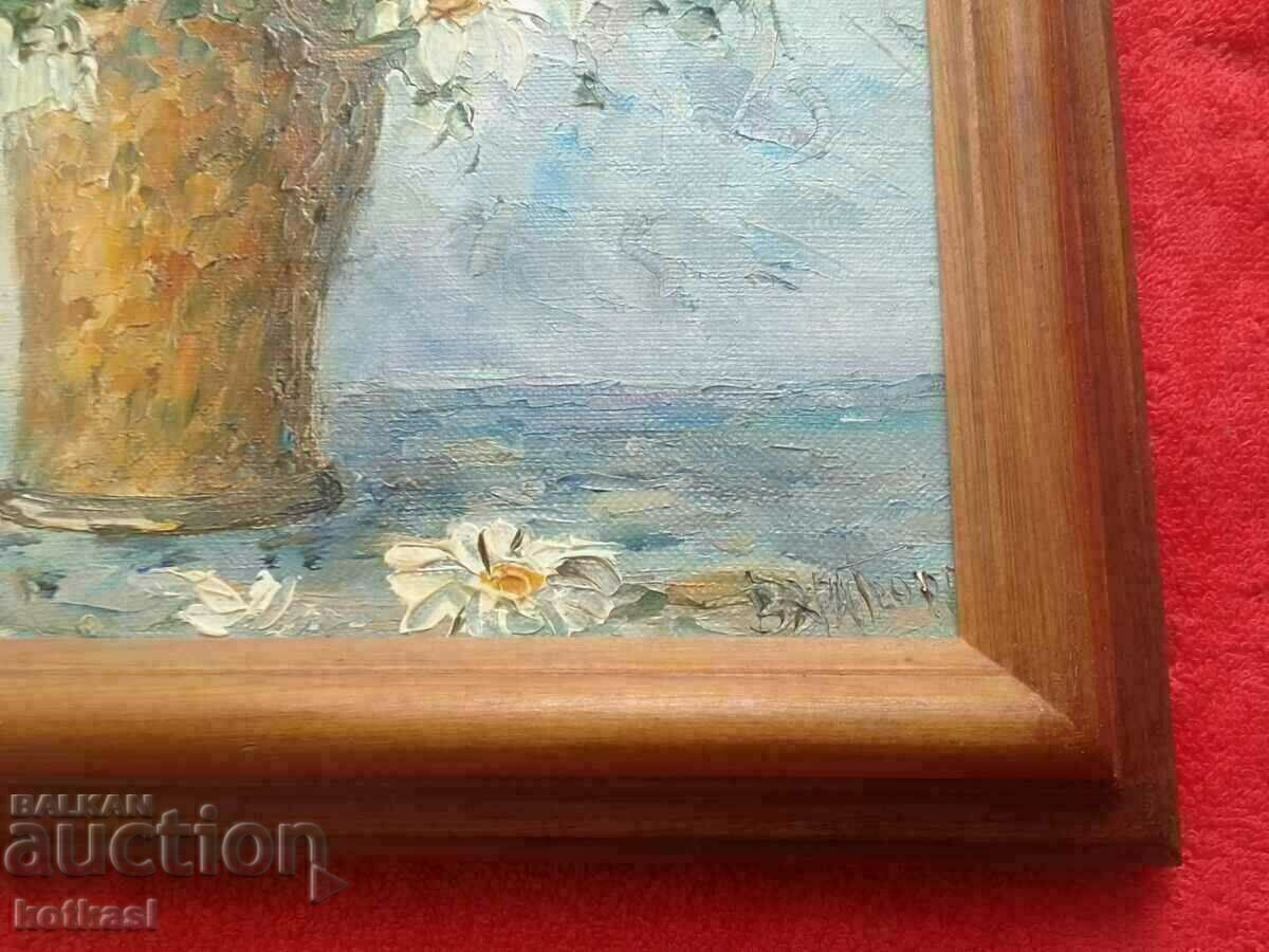 Bulgarian author Vyara Georg Daisies oil on canvas - 5 Bulgarian author Vyara Georg Daisies oil on canvas - 5