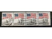 USA. 1985. 22p. postmarked trio of horizontal postal...