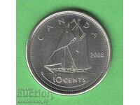 (¯`'•.¸ 10 cents 2008 CANADA UNC ¸.•'´¯)