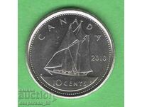 (¯`'•.¸ 10 cents 2010 CANADA UNC ¸.•'´¯)