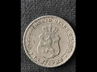 Principality of Bulgaria 2 1/2 cents 1888 Ferdinand I