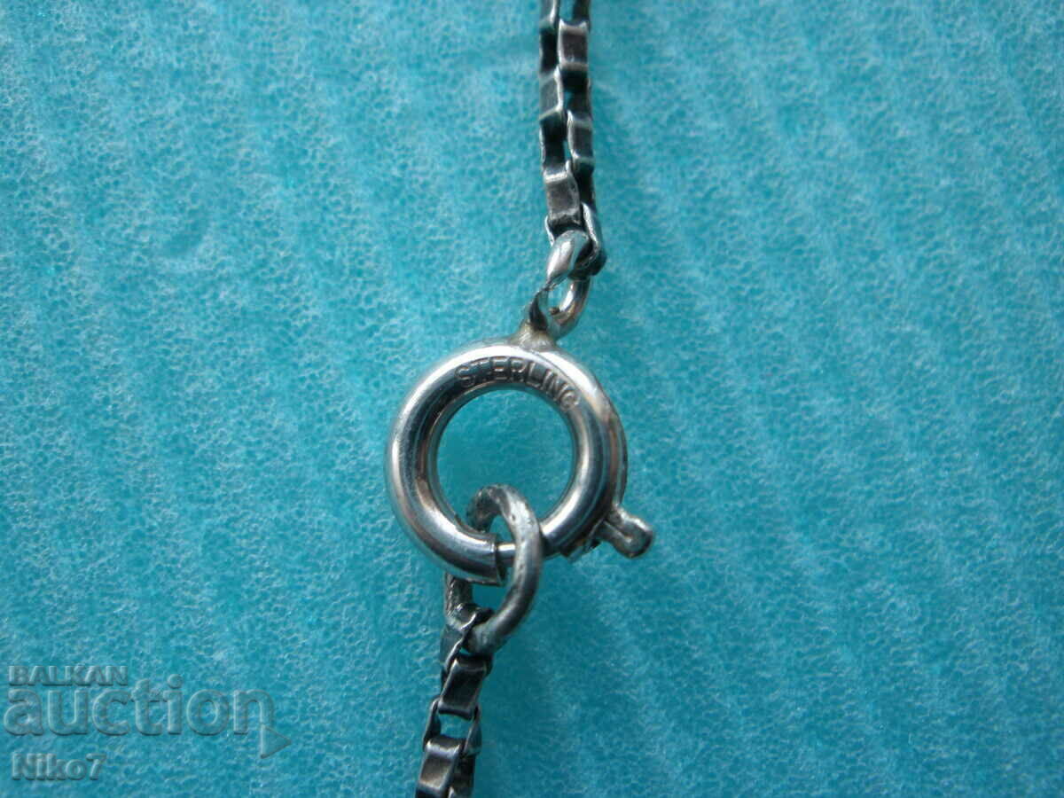 Antique silver jewelry (necklace + earrings). - 5 Antique silver jewelry (necklace + earrings). - 5