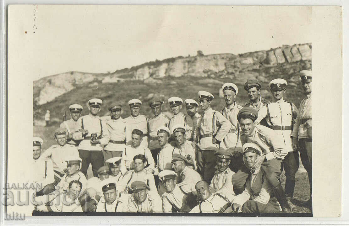 Fotografie originală, grup de soldați, 1929.