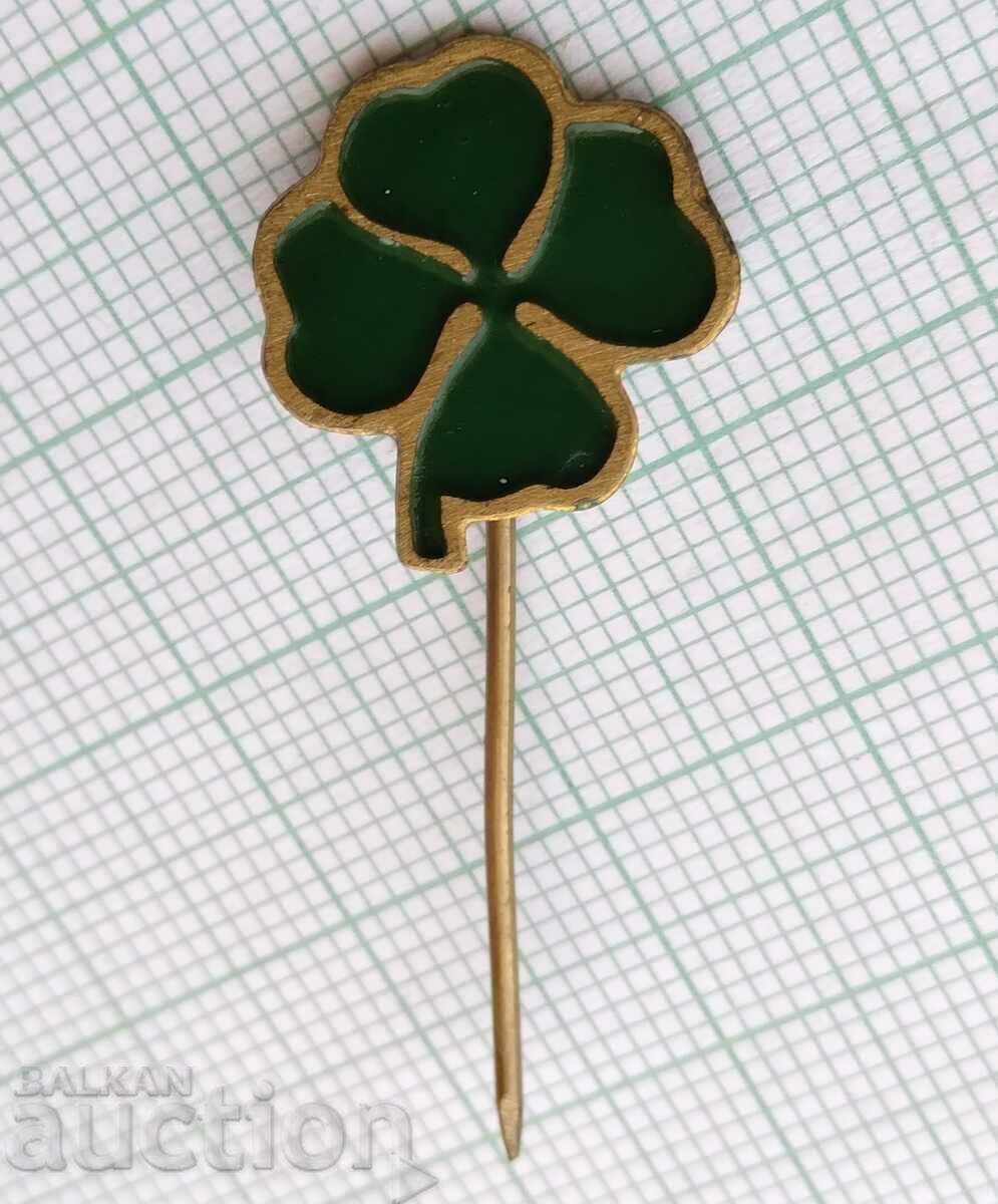 15444 Badge - Four Leaf Clover with price 2.00 BGN | € 1.02 15444 Badge - Four Leaf Clover with price 2.00 BGN | € 1.02