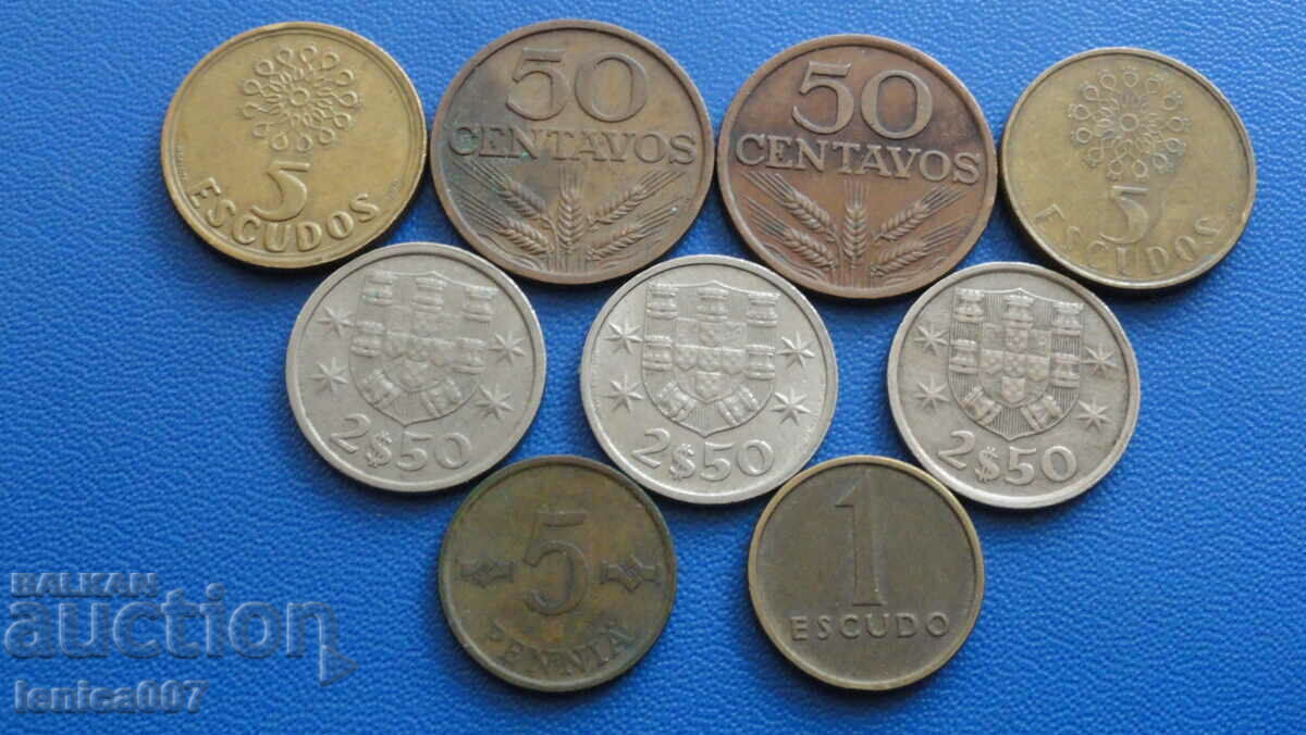 Delivery of Portugal - Coins (9 pieces) Delivery of Portugal - Coins (9 pieces)