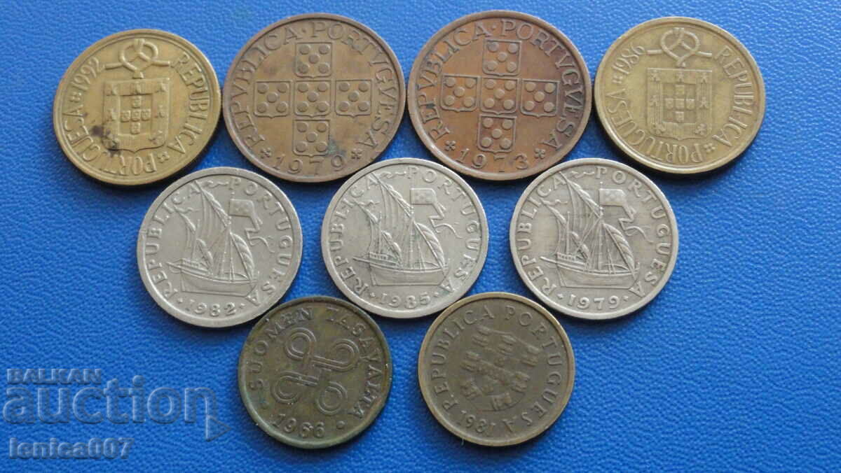 Portugal - Coins (9 pieces) - 5 Portugal - Coins (9 pieces) - 5