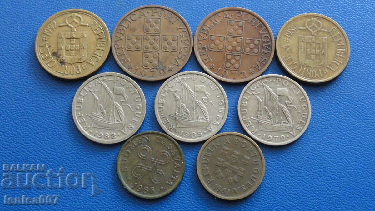 Португалия - Монети (9 броя)