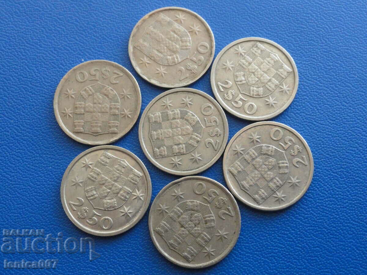 Portugal - 2.5 escudos (7 pieces) - 6