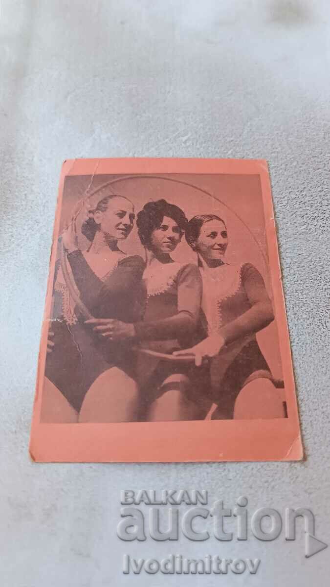 Calendar of CSKA Three women's athletes. gymnastics 1971