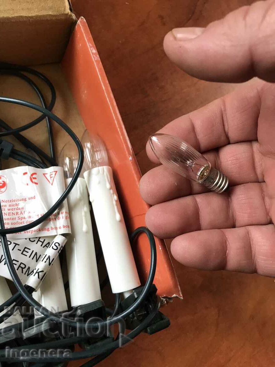 LIGHT BULBS DECORATIONS CANDLES CHRISTMAS NEW - BULB CLIP GERMANY - 7