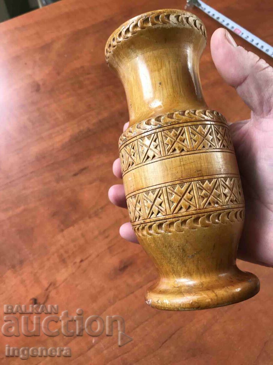 Delivery of VASE VASE WOOD CARVING ANTIQUE MASTER WORK Delivery of VASE VASE WOOD CARVING ANTIQUE MASTER WORK