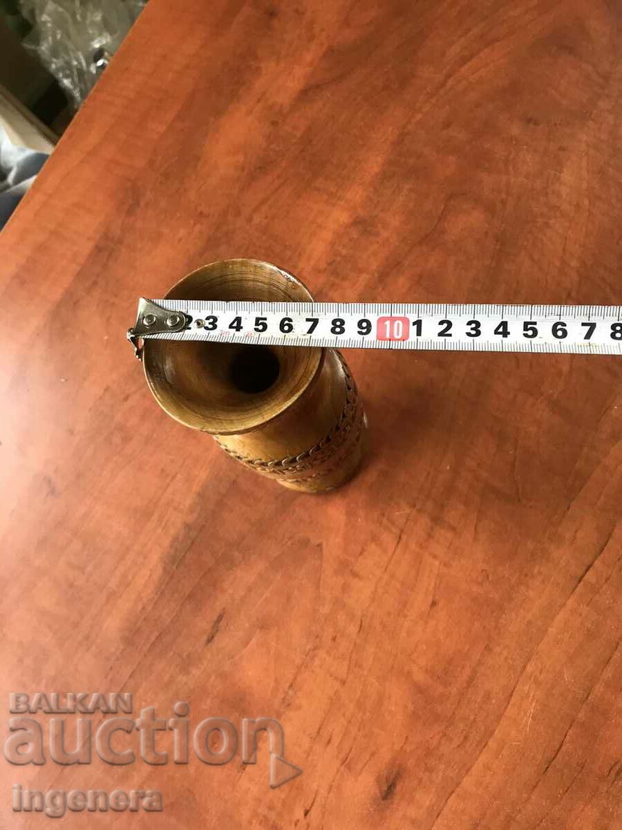 VASE VASE WOOD CARVING ANTIQUE MASTER WORK - 5 VASE VASE WOOD CARVING ANTIQUE MASTER WORK - 5