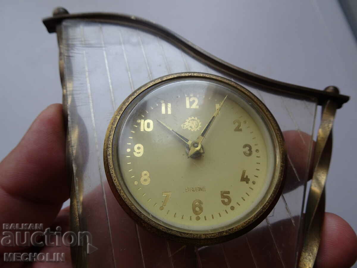 COLLECTIBLE ROMANIAN ALARM CLOCK VICTORIA HARP - 6