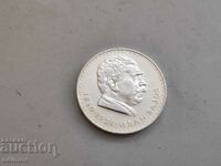 Monedă de argint 5 BGN 1970