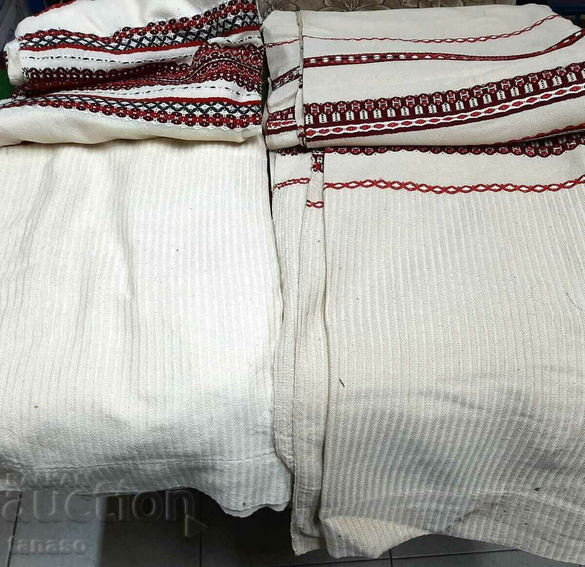 2 pcs. Bulgarian large ethnic embroidered curtains (17.3) - 6 2 pcs. Bulgarian large ethnic embroidered curtains (17.3) - 6