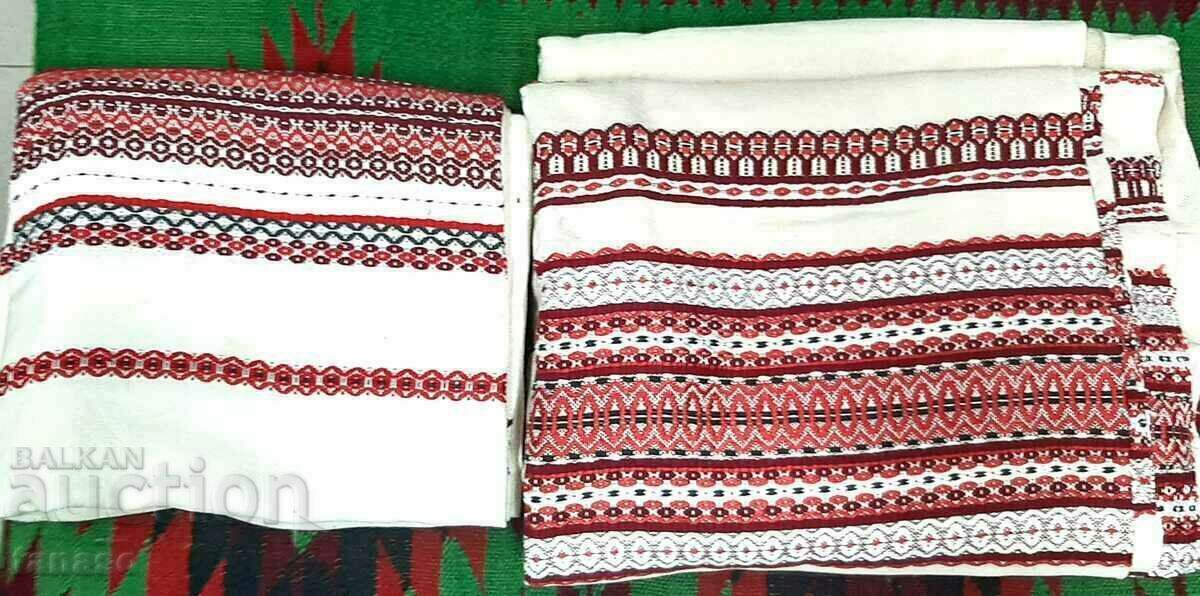 2 pcs. Bulgarian large ethnic embroidered curtains (17.3) - 7 2 pcs. Bulgarian large ethnic embroidered curtains (17.3) - 7