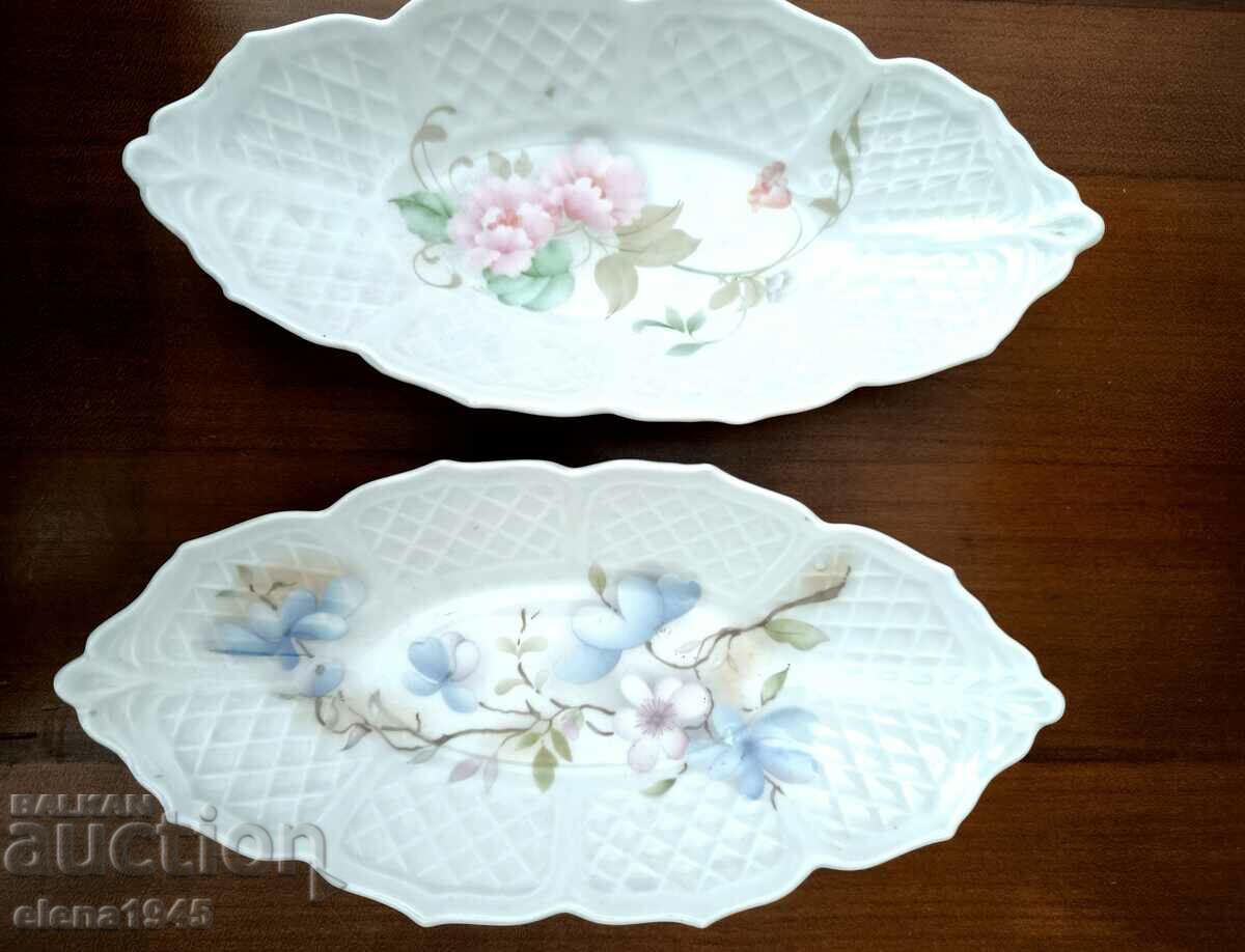 Two LIMOGES hors d'oeuvre plates