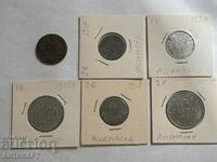 Germany 6 coins 1917-1923