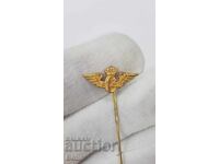 Royal Railway badge, gilt badge