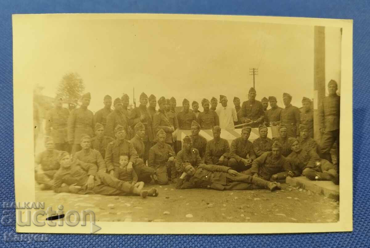 Fotografie militară veche, carte poștală - Dramă.