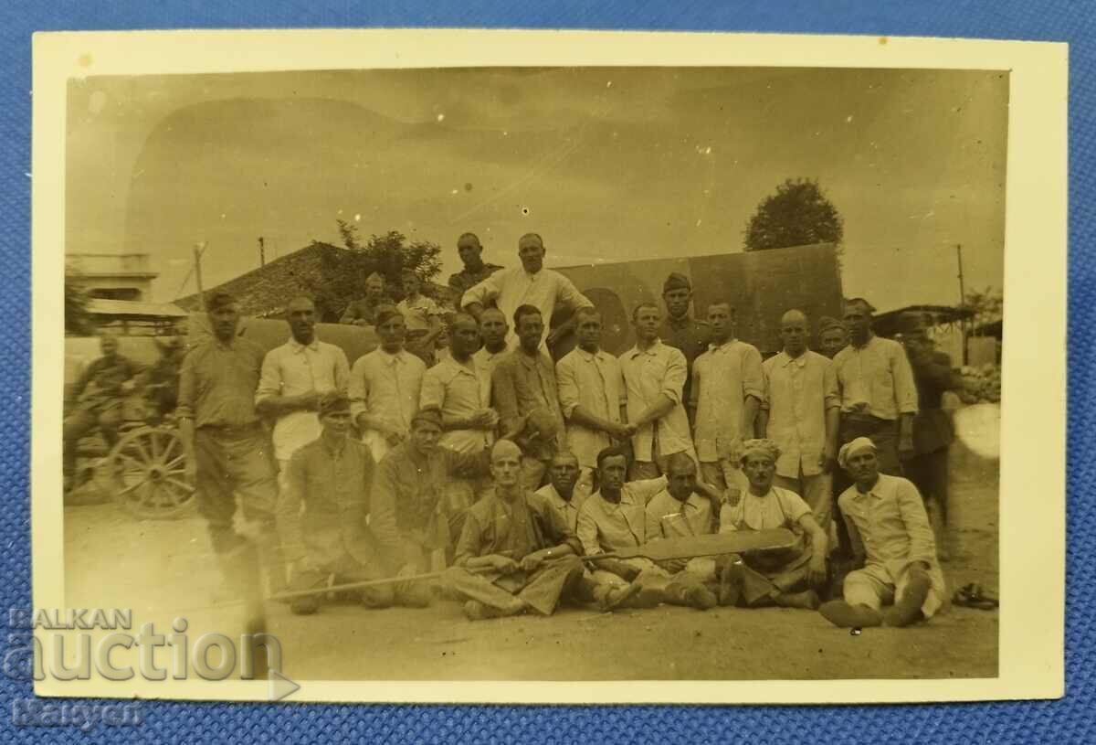 Old military photo, postcard - Drama.