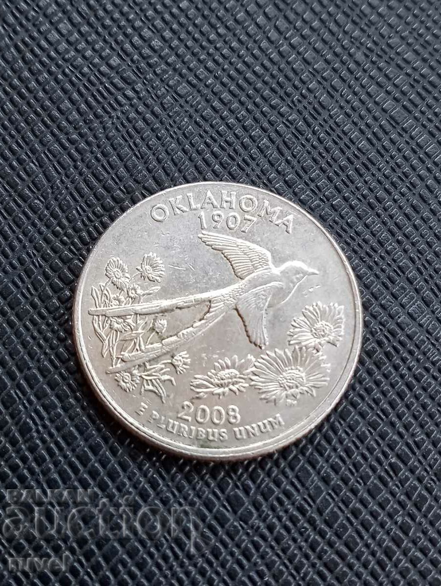 САЩ, четвърт долар 2008 г.