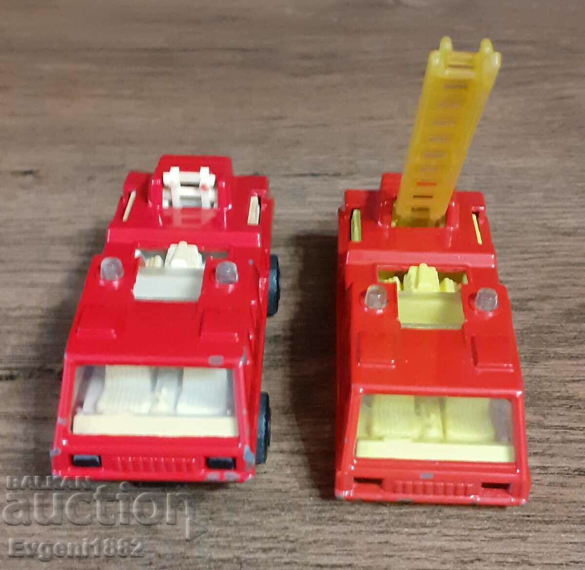 Matchbox Made in Bulgaria Lot of Two Fire Stations