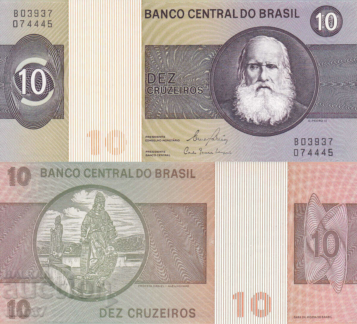 tino37- BRAZILIA - 10 CRUZEIRO - 1980 - UNC