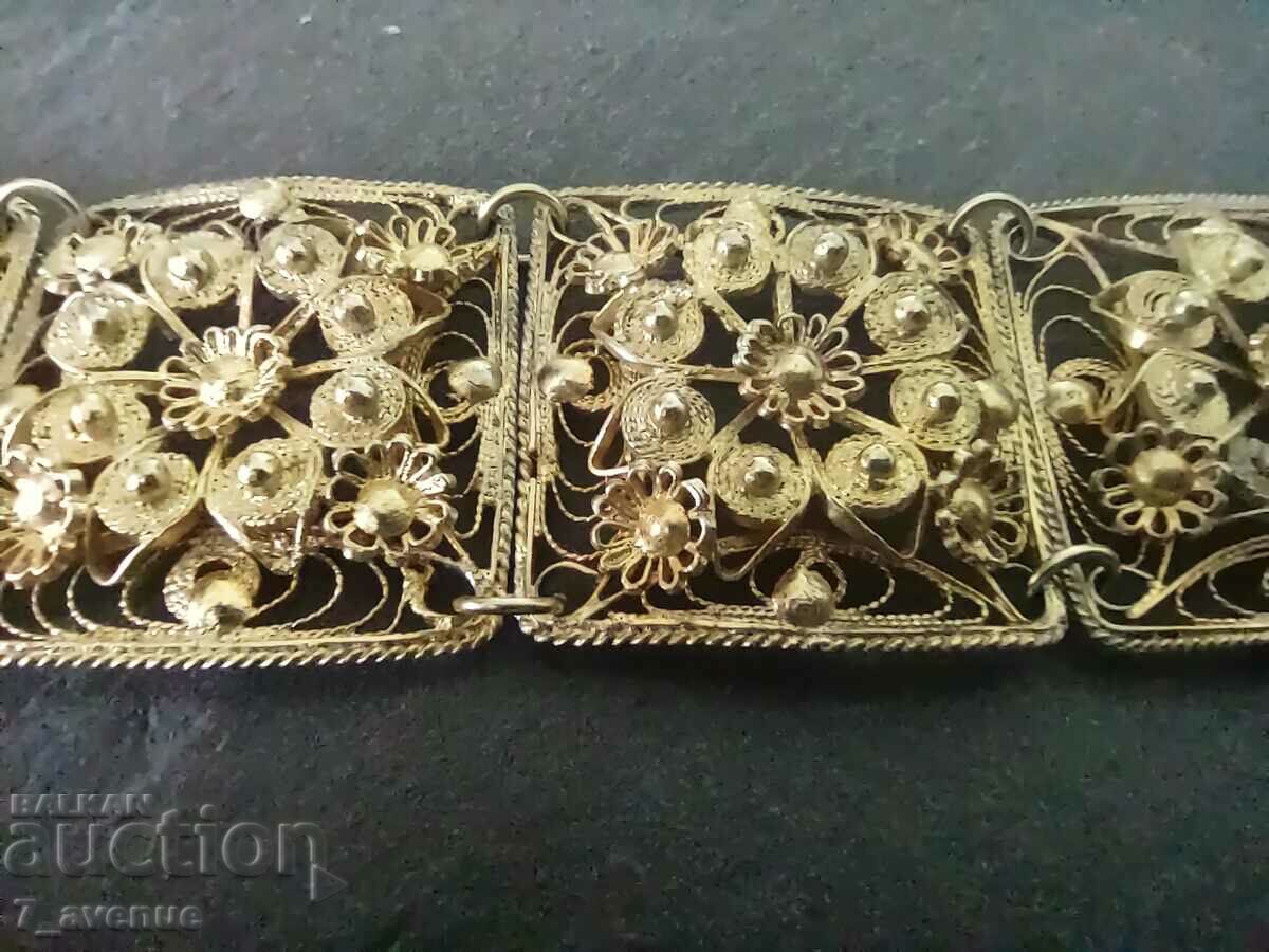 Delivery of Silver bracelet, filigree, gilding, pin, 120 years, 2.04.24 Delivery of Silver bracelet, filigree, gilding, pin, 120 years, 2.04.24