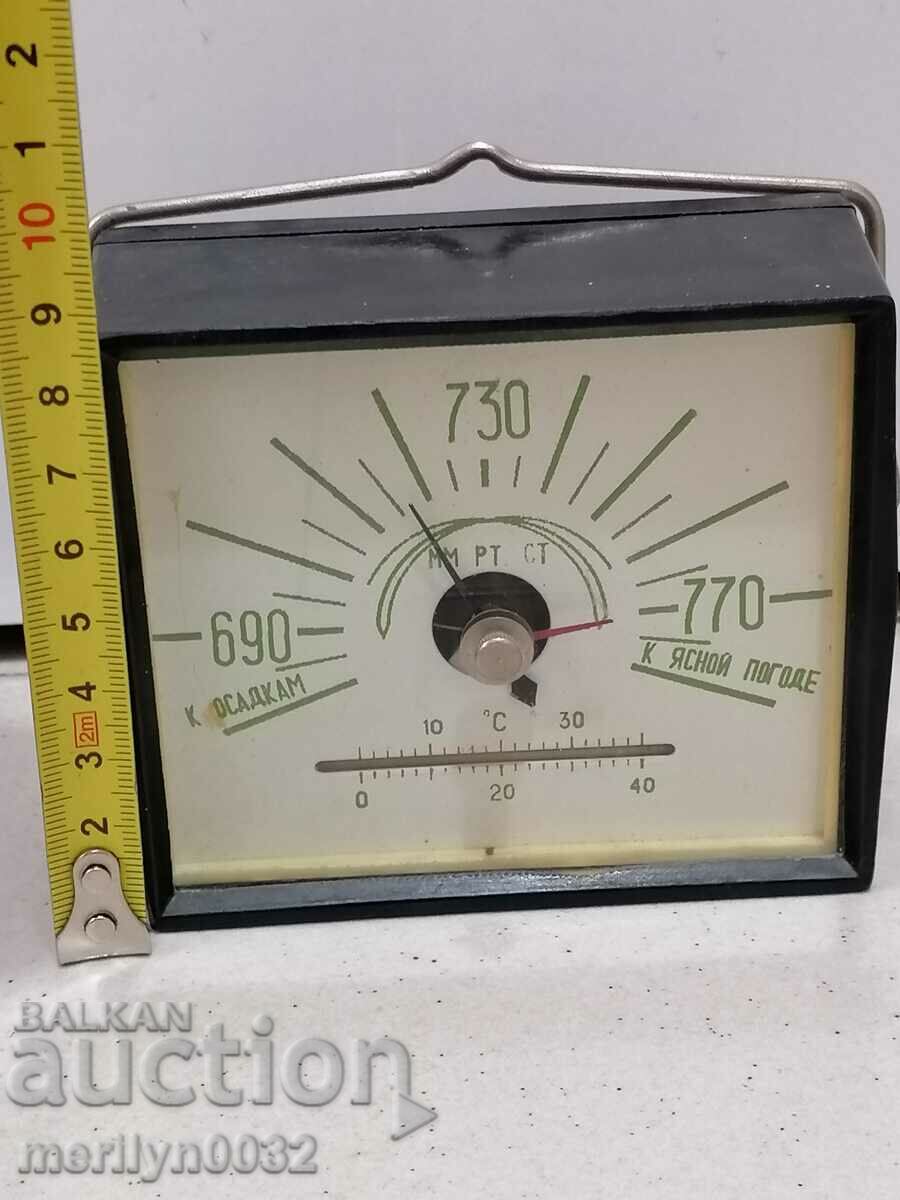 Стар соц барометър термометър СССР, РАБОТЕЩ - 5 Стар соц барометър термометър СССР, РАБОТЕЩ - 5