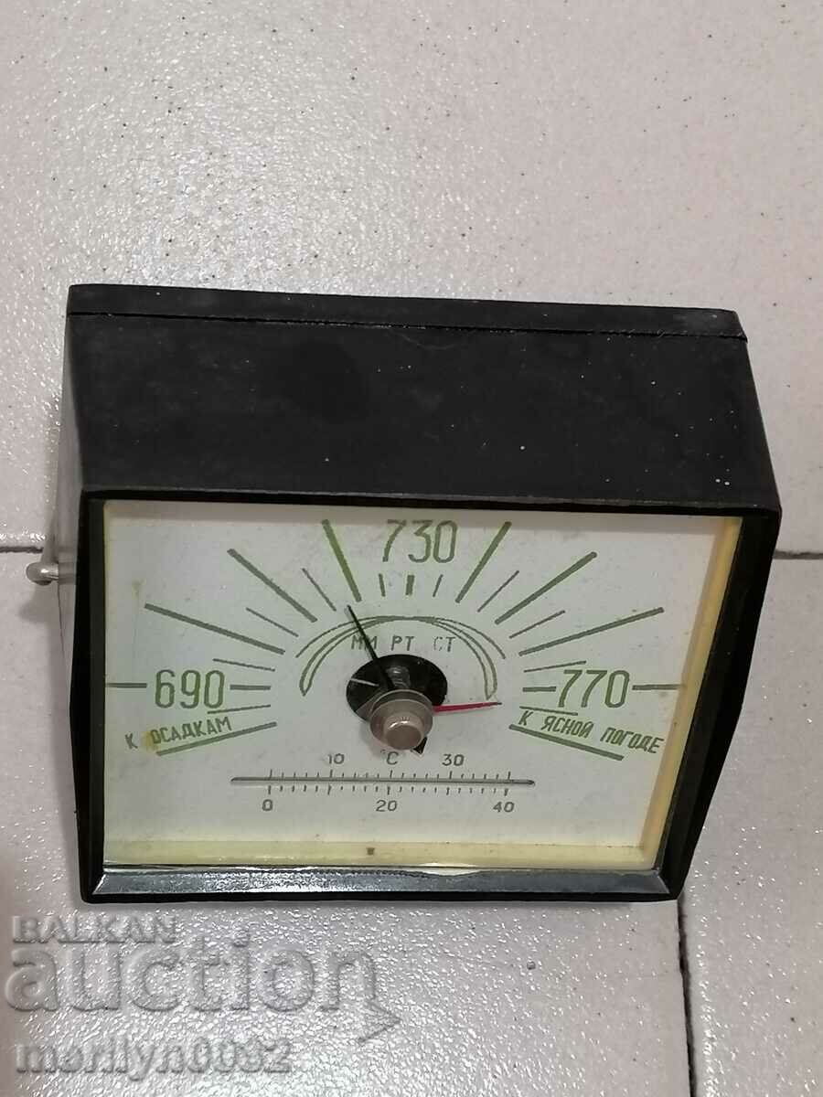Стар соц барометър термометър СССР, РАБОТЕЩ - 6 Стар соц барометър термометър СССР, РАБОТЕЩ - 6