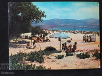 Несебър гледка с плажа 1967     К416